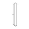 OUTWATER Architectural Products Solid Hardwood Island Leg 35-1/4" Height x