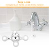 Tap Head Replacement,Cross Head Chrome Plated Tap Conversion Faucet Knob