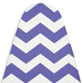 Encasa Ironing Board Covers (14 x 42 inch) Drawstring Tightening with Thick 3 mm Felt Padding, Easy Fit, Scorch Resistant, Printed - Zig Zag Peri