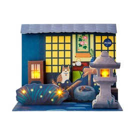 Sanrio JSP67-4 S4067 388742 Message Card Summer, Light & Sound, Japanese Garden at Night