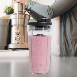 Blender Cups for Nutribullet Blender, Replacement Accessory for Top Lid of Juicer with Flip Top To Go Lid, Compatible with Nutri Ninja Series