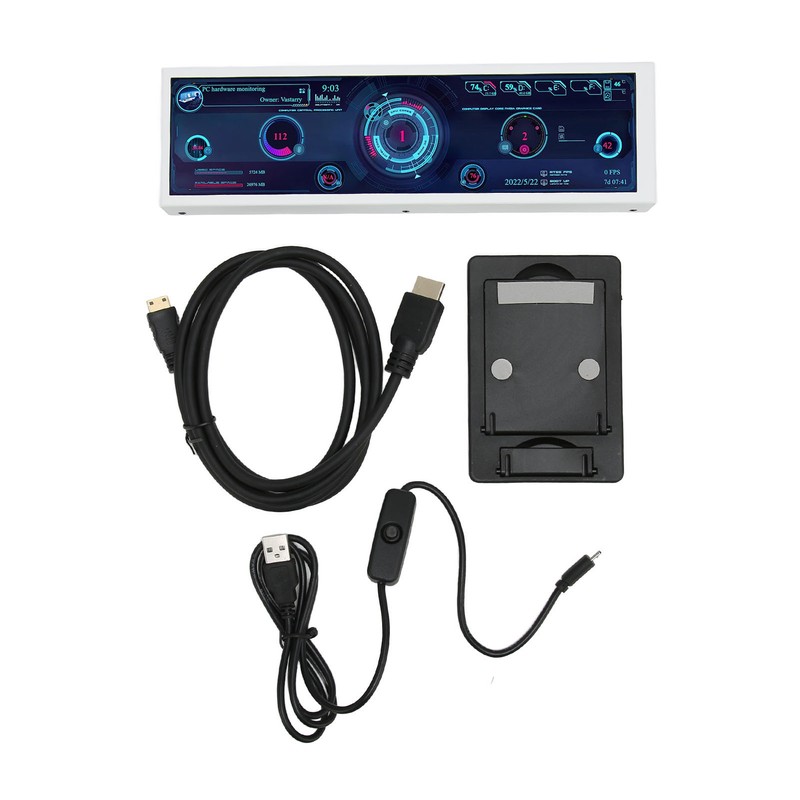 Computer Temp Monitor 8.8 Inch IPS Theme Editor Auto Off