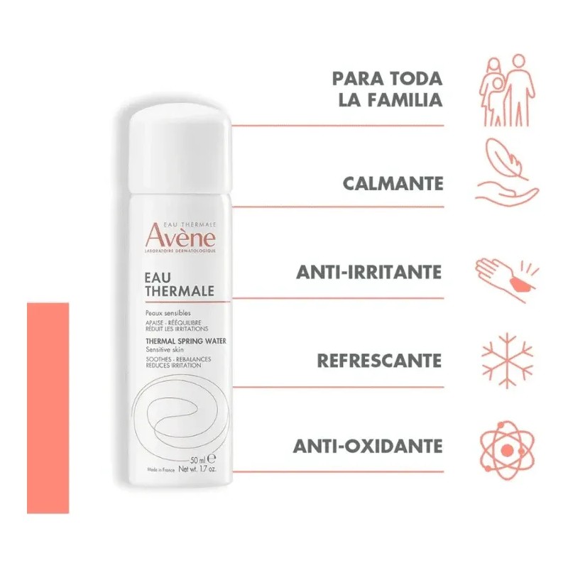 Eau Thermale Avène - Agua Termal De Avène 50ml Todo