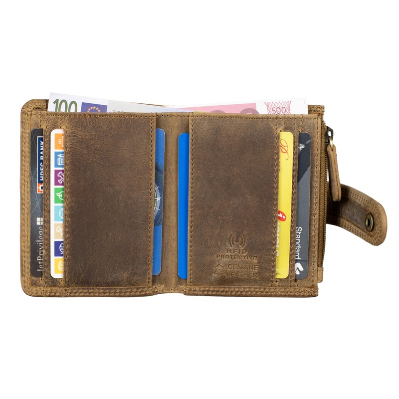STILORD Beckett' Mini Wallet for Men Leather RFID and NFC