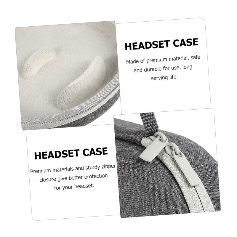 jojofuny Portable Headset Carrying Case for Storage Bag Auto Sleep