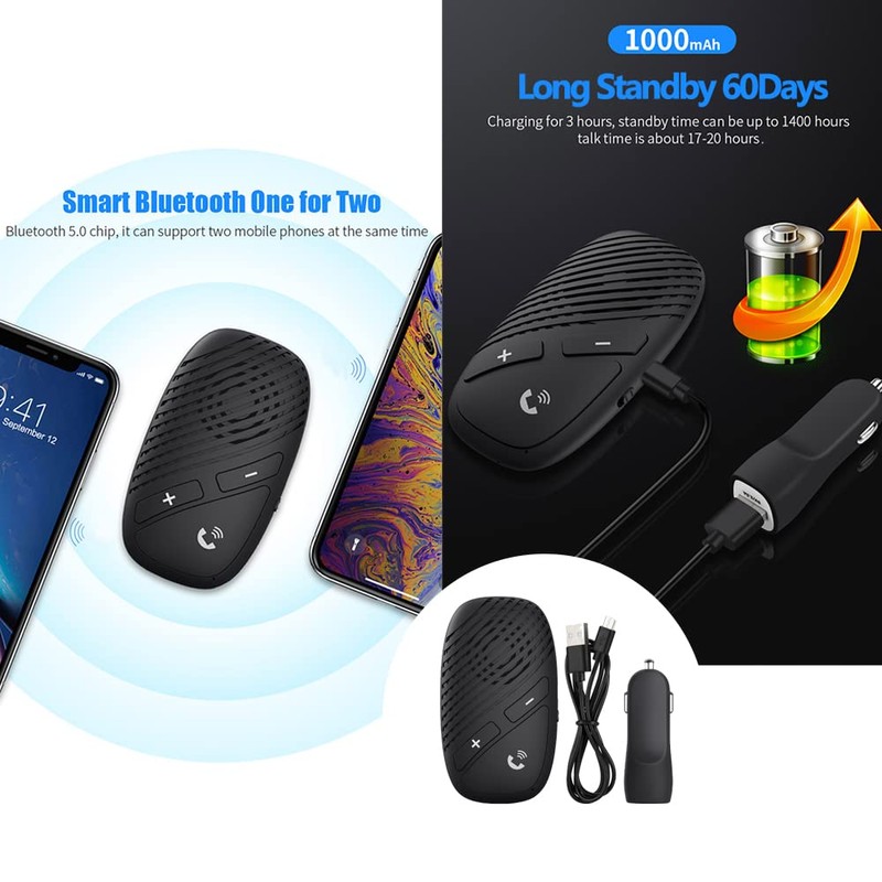 Riloer Phone Car Accessories Wireless Audio Speaker Bluetooth 5.0 Receiver