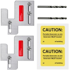 2 Set Generator Interlock Kit Compatible with Eaton Cutler Hammer BR Series 150 and 200 amp Panels,1 1/4-1 7/16 inches Spacing Between Main and Branch Breaker,Professional and Interlock Kit