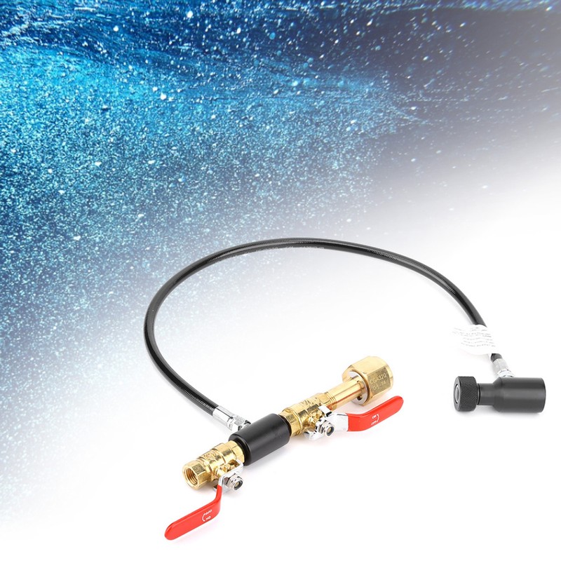 CO2 Cylinder Refill Adapter with Hose for Sodastream Filling G1/2