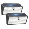 APILAB Upgraded Solar Lights Outdoor, 2 Pack 418 LED Motion