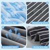 bedsmile Cooling Comforter Queen Size, Q-Max 0.45 Reversible Striped Cooling