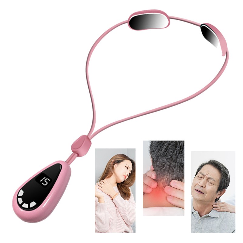 Smart Hanging Cervical Spine Massager Mini Portable Hot Compress Microcurrent