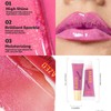 Pink Lip Gloss, Metallic Nude Lipgloss, Glitter Shimmer Tinted Lip
