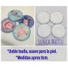 Lunia Matsu Pads Desmaquillantes Lavables, Y Toalla Facial. Ajolotes