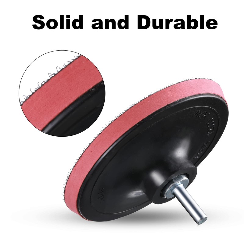 12pcs 5" Sanding Discs Pad Kit for Drill Black and
