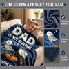 Ao Yee ZGL Fun Father Resting Flannel Blanket,Novelty Dad Gifts