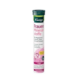 Kneipp Effervescent Tablets Women Minerals - Dietary Supplement with Calcium, Magnesium, Vitamin C, Zinc, Iron, Iodine, Vitamin D3 and Folic Acid - 15 Effervescent Tablets