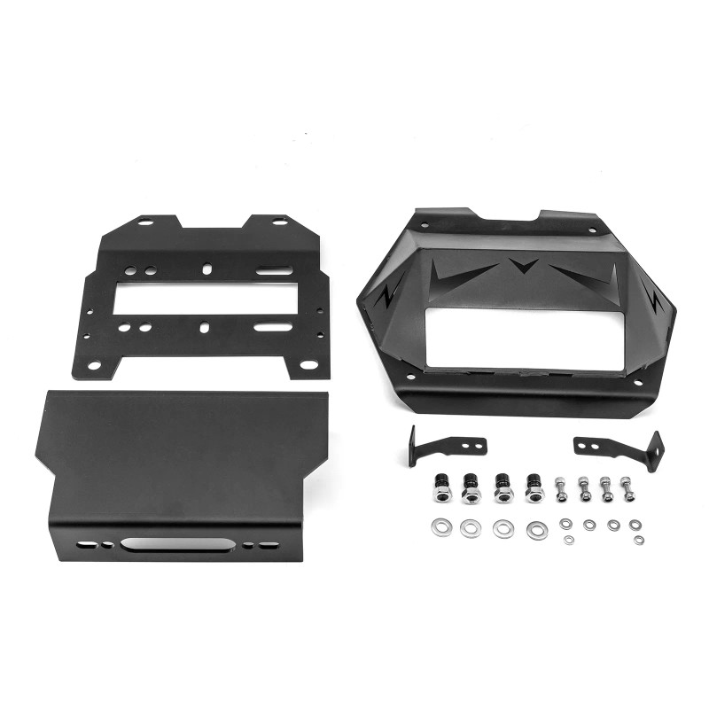 WSAYS UTV Hidden Winch Mounting Plate For 2022-2024 Polaris RZR