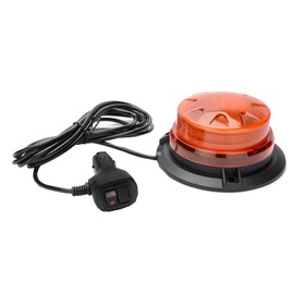 AUXMOTEC Amber Led Emergency Strobe Beacon Lights Bar with Magnetic Mount and 8 Flash Models Yellow Warning Safety Rooftop Signal Lamps Vehicles Forklift Truck Tractor Golf Car Carts (24-LED 12V-24V)