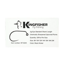 Kingfisher Fly Fishing Wid Gap Jig Fly Fly Tying Hook Barbless
