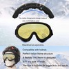 OUTDOORSPARTA 2-Pack Ski Goggles (3. Gray Frame, Clear Lens; Black