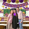 Graduation Decorations 2025 Purple, 2025 Grad Banner and Congrats Grad