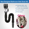 BCENG Sink Drain Kit with Waterproof Tape and Pop-Up Drain
