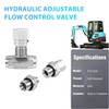 Hydraulic Adjustable Flow Control Valve Compatible with Mini Excavator Hydraulic