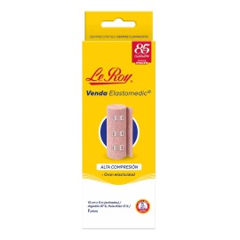 Venda Elastomedic Alta Compresión Roy 15cm Pieza