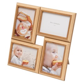 Fuji Color 507083 Photo Frame, Natural Color Frame, 2601L4, Large, 4 Sides, Brown
