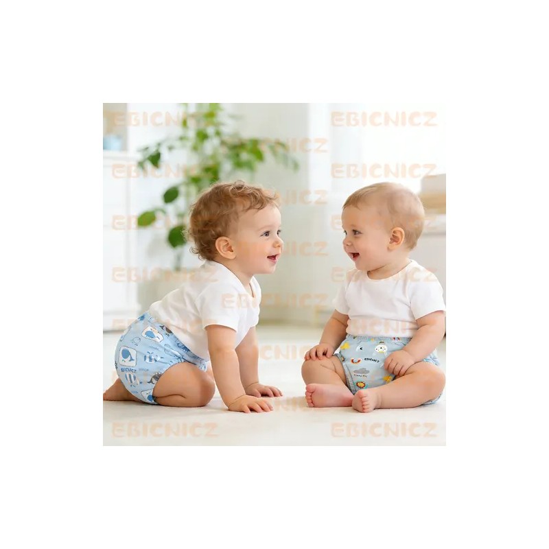 8 Pañales Entrenadores Reutilizables Calzones Algodón Niños