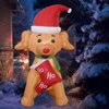 1.5M Christmas Inflatable Dog Led Light Model for Indoor Outdoor