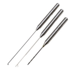 SING F LTD 3PCS Fishing Bait Tool Set Bait Needle 3 in 1 Combo Set with Hook Needle Stringer Needle Drill Needle Stainless Steel Splicing Needle Kit for Carp Fishing