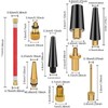Royouzi Bicycle Tyre Valve Pump Adapter, 33-Piece Bicycle Pump Adapter