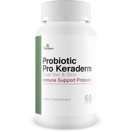 Probiotic Pro Keraderm - Probiotic Immune Support – Targeted Nail & Skin Formula to Promote Healthy Toenails & Feet - Aid Foot Hygiene from The Inside Out - Help Repair & Stimulate Clear Nail Growth