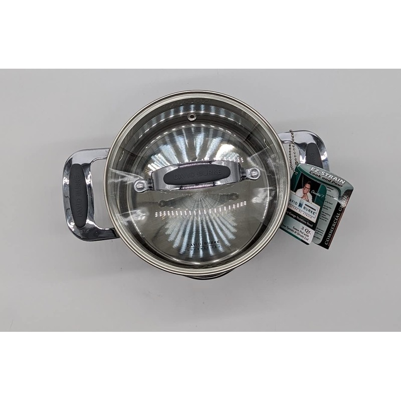David Burke Gourmet Pro Stature EZ Strain Cookware (2.5 qt