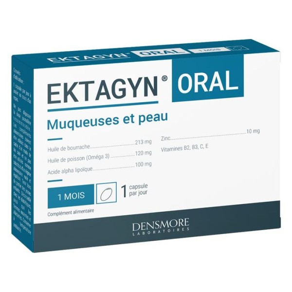 Densmore laboratoire Gynécologie Ektagyn Oral Muqueuses et Peau Densmore 30 capsules