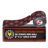 Thumb Strips Pre Cut Athletic Tape for Fingers - Black
