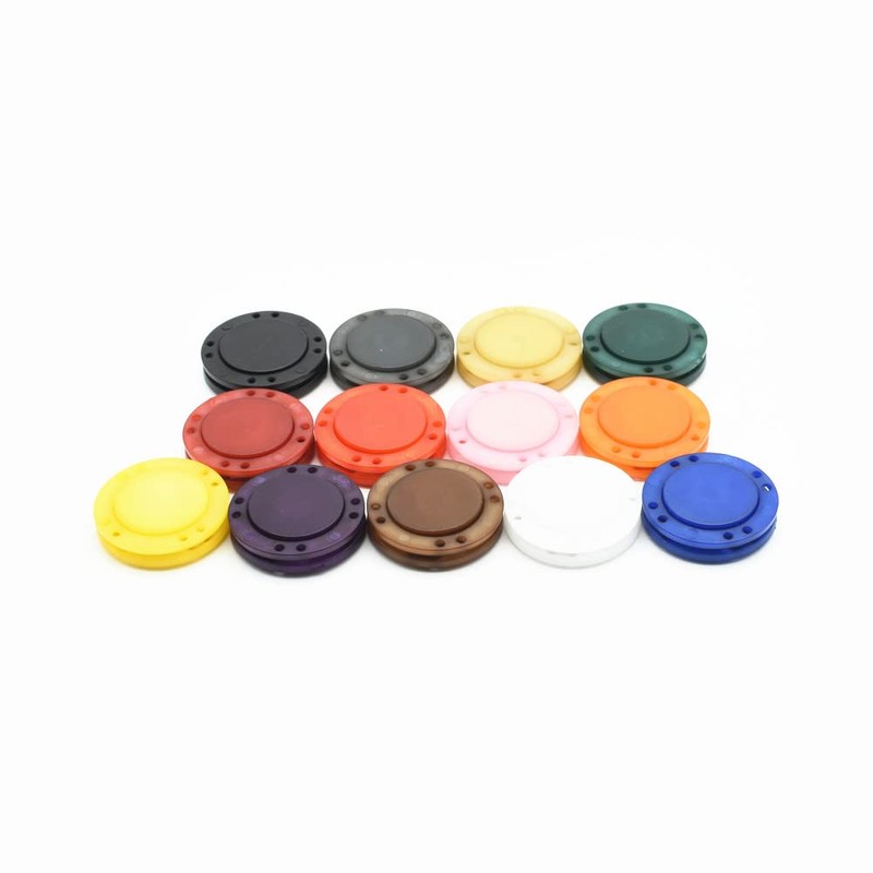 34L Magnetic Coat Buttons 21mm/0.83” Invisible Hidden Sewing Button Nylon