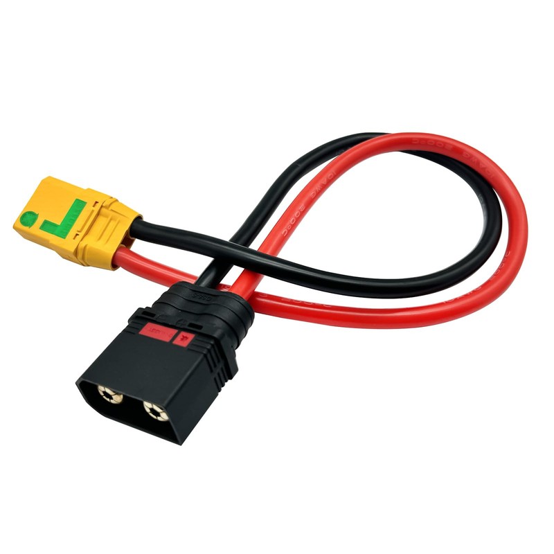 QS8-S Male to XT90 Anti-Ignition Plug Model Aircraft Adapter Cable