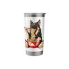 German Shepherd Dog Ramen Japanese Noodles Stainless Steel Insulated Tumbler