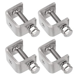 4 Pcs 304 Stainless Steel C Clamp, WizeFolk Tiger Clamp, C-shaped Clamp,24mm wide With Jaw Openings Woodworking Clamp Heavy Duty C-clamp,Clamping range: 0-25mm