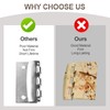 Flip Action Door Lock, Reversible Privacy Lock with Anti-Lock Out