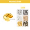 300 PCS Metal Crimp Covers, 3mm Jewelry Crimp Beads Half