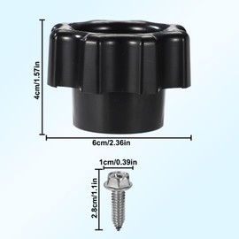 Tinoaly 630 7965 Wall Hydrant Repair Kit, Plastic Wheel Shaped Replacement Handle with Screw Outdoor Faucet Repair Accessories for Prier & Mansfield 300 400 500 Series