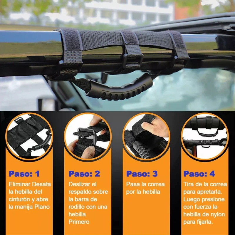 Par Agarraderas Roll Bar Jeep Wrangler Accesorios