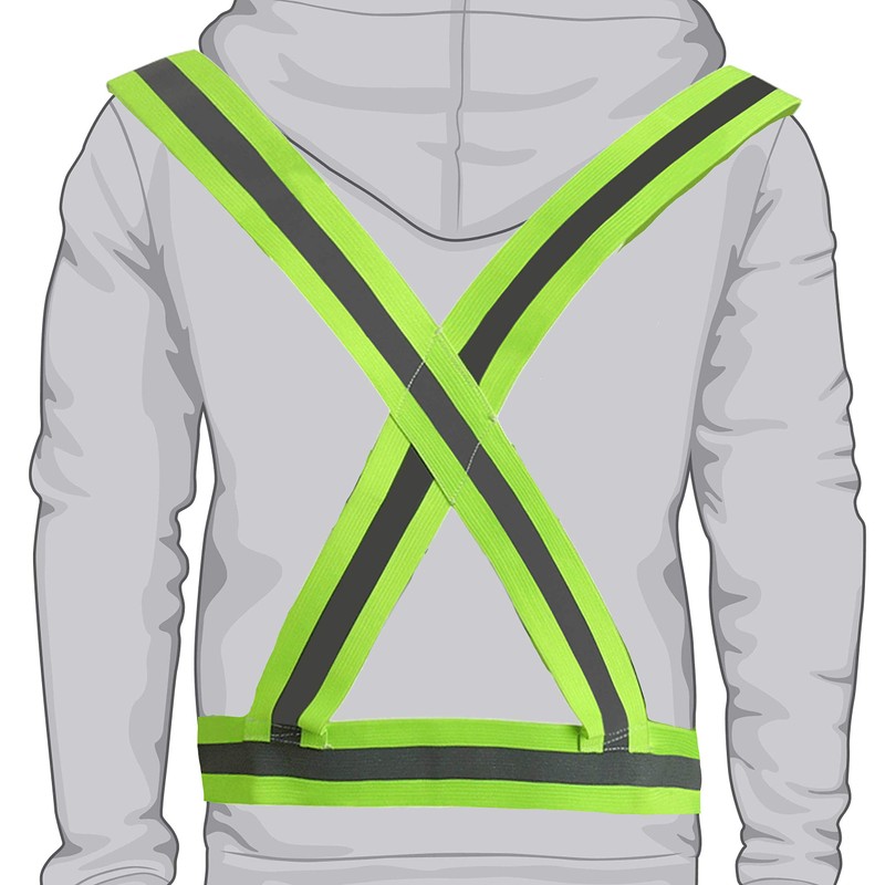 TRIXES Unisex Adjustable High Visibility Vest - Reflective Safety Harness