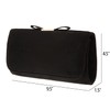 JNB Faux Microsuede Clutch With Bow,Black36