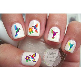 Hummingbird Nails Decals Set of 50