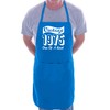 Print4U Vintage Birthday 1975 50th Birthday Funny Apron Novelty Baking