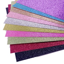 Bright Ideas Glitter Card – Assorted Colours. Sheet Size: A4 29.7cm x 21cm, Pack of 10. 280gsm Stationery Paper for Arts and Crafts, Ideal for Schools, Home Crafting and Kids Scrapbooking. BI1192.